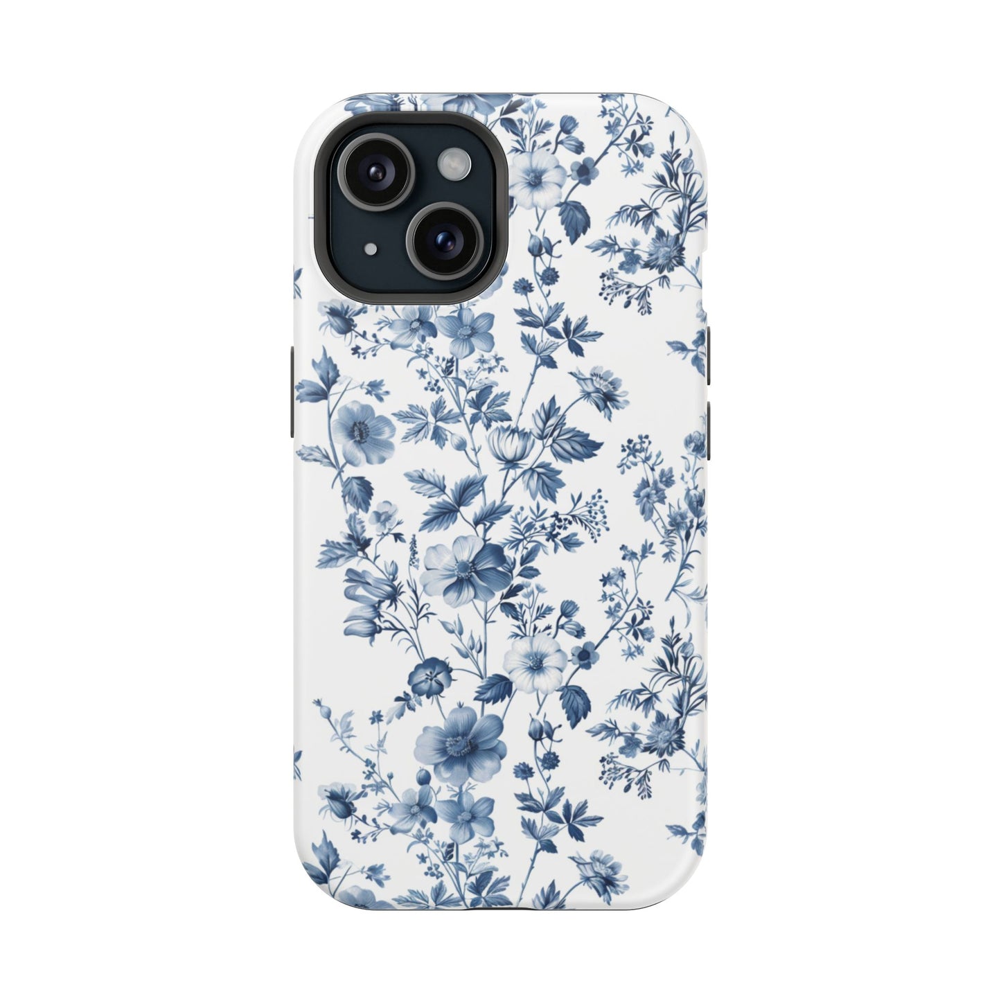 Enchanted Garden Blue Toile iPhone Case