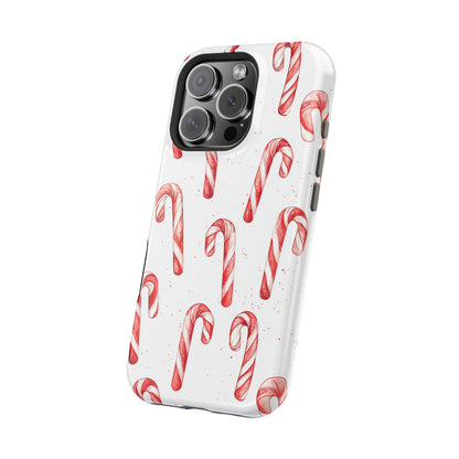 Candy Cane Christmas Pattern – MagSafe iPhone Series Case