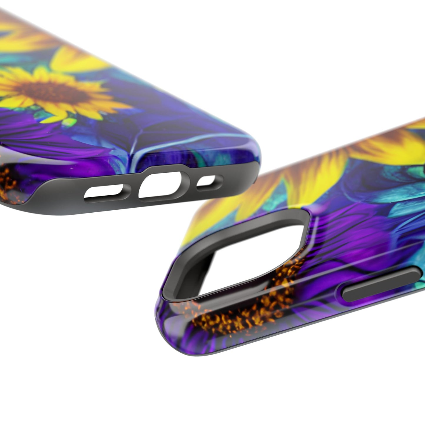 Purple & Gold Sunflower Dream - MagSafe iPhone Series Case