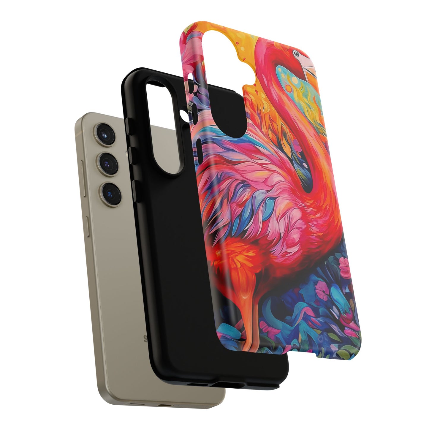 Flamingo Fiesta – Vibrant Flamingo Samsung Galaxy Phone Case