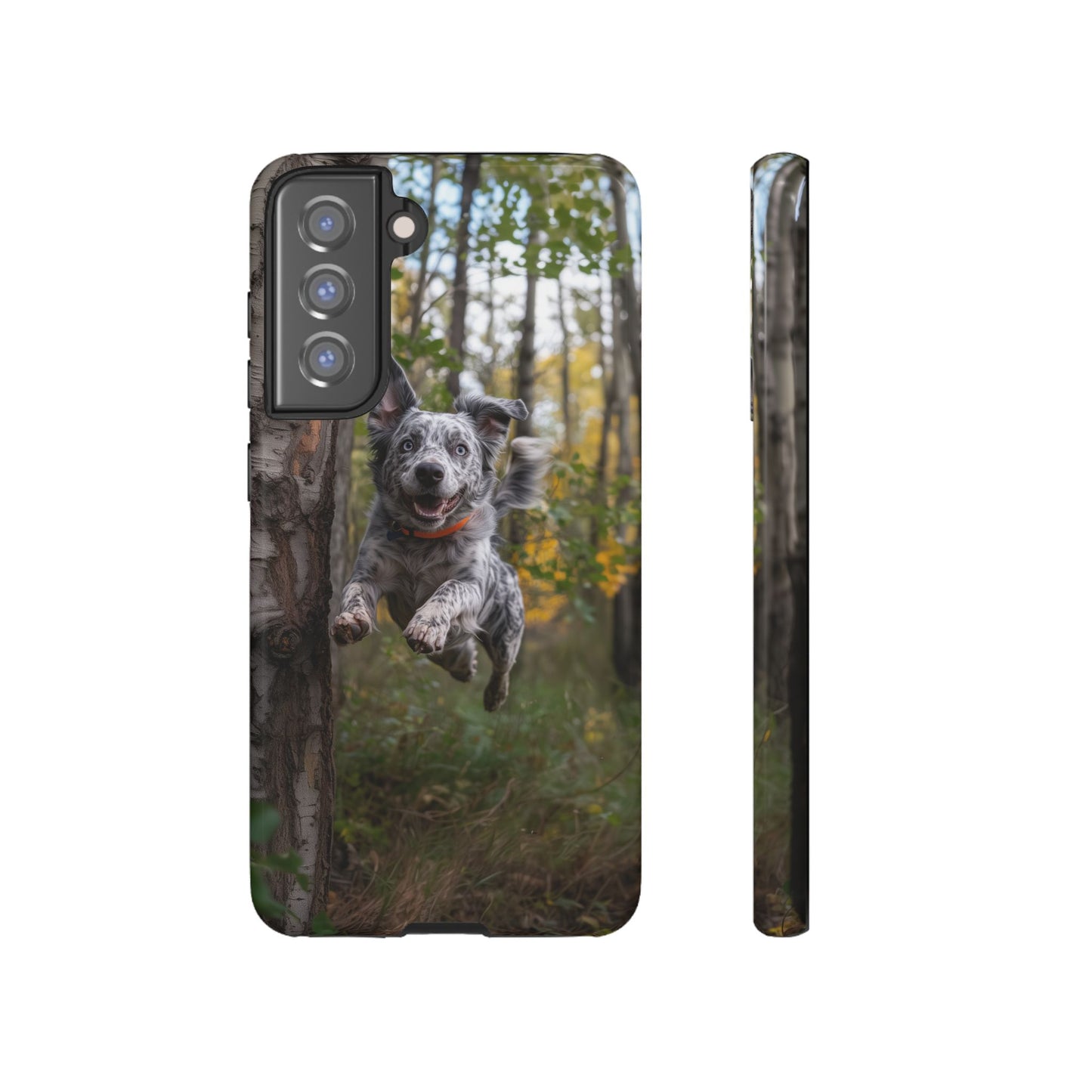 Happy Forest Dog iPhone Case – Nature-Inspired Protective Cover