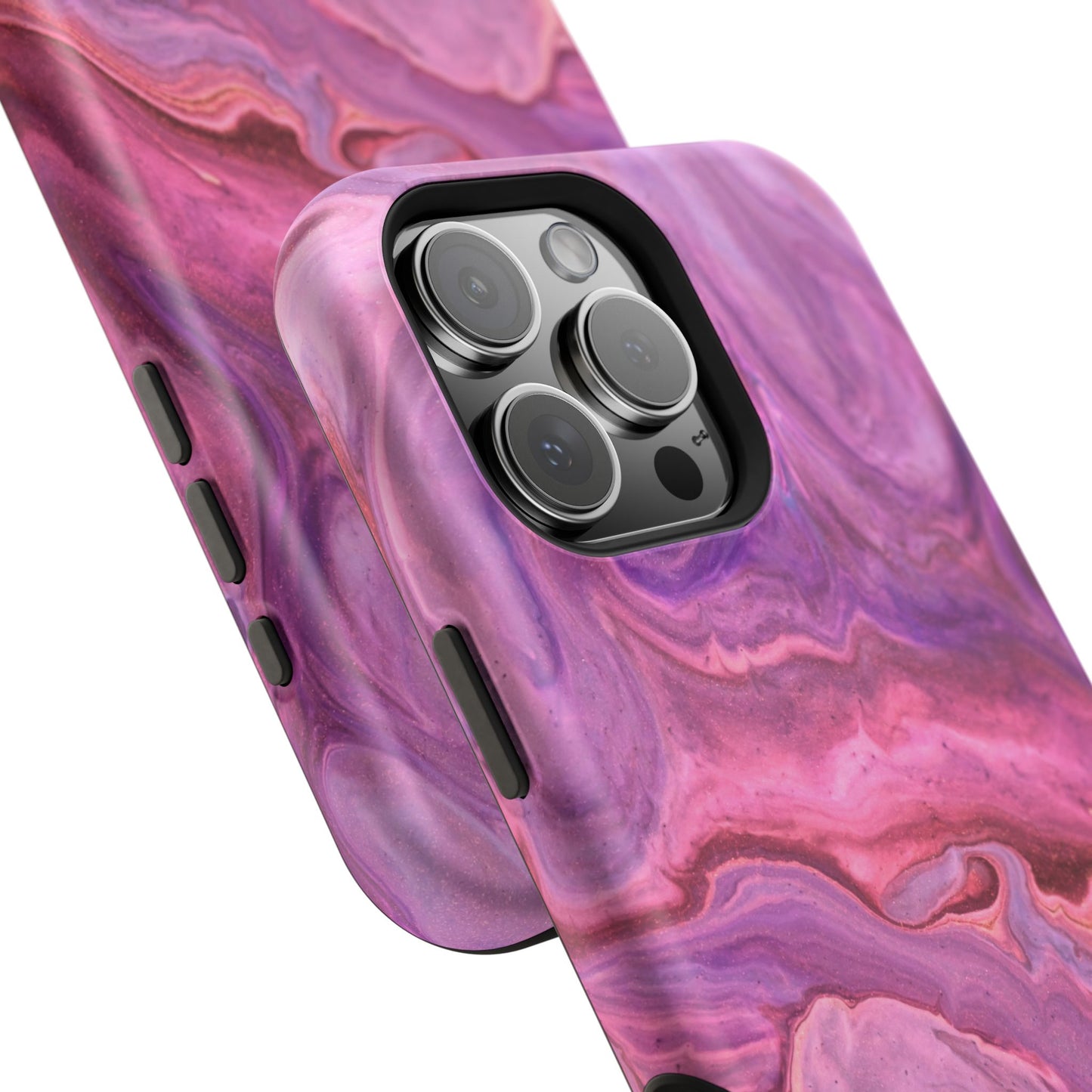 Lavender Dreamscape – MagSafe Case with Abstract Purple & Pink Marble Art