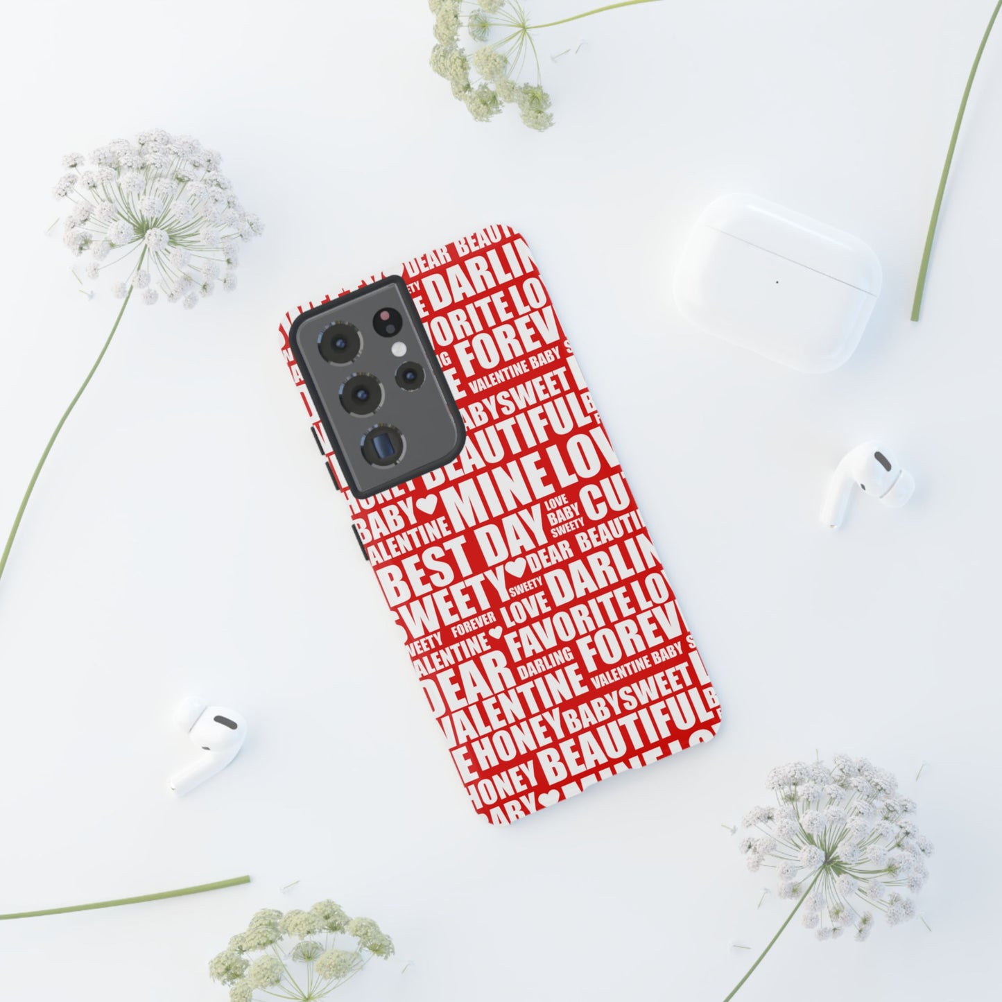 Valentine's Love Typography Samsung Galaxy Case