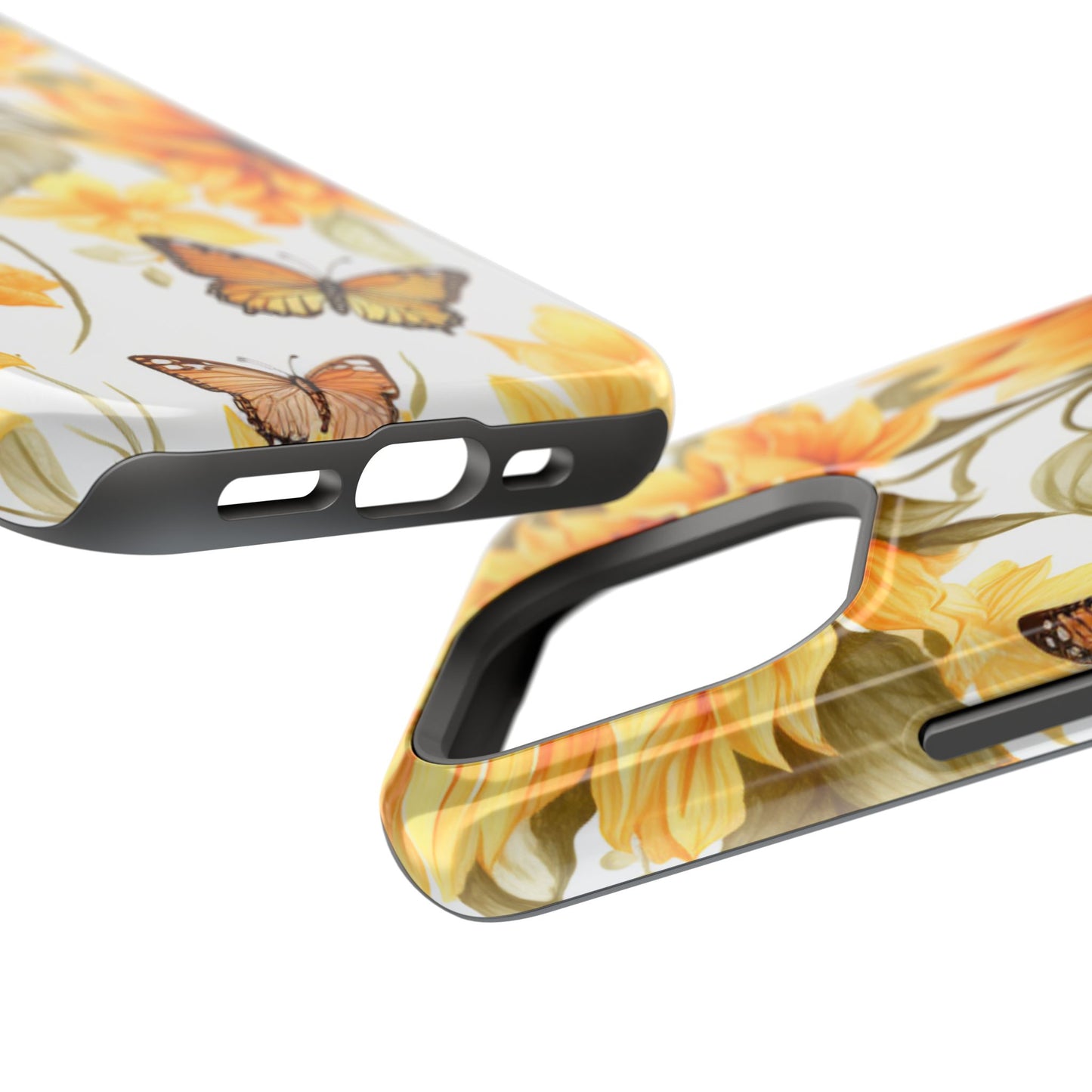 Sunflower & Butterfly Bliss - MagSafe iPhone Series Case