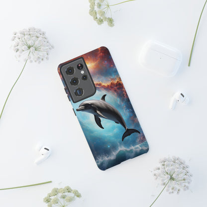 Cosmic Dolphin Space Vibes - Samsung Galaxy Case