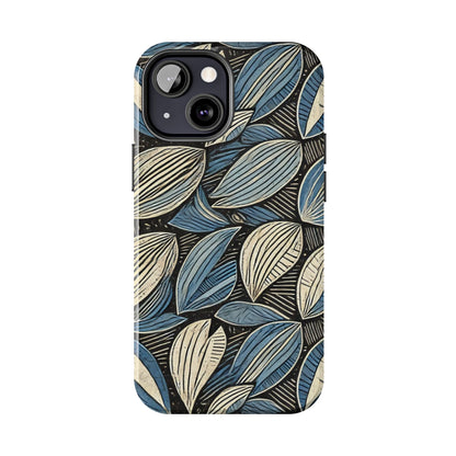 Botanical Leaf Pattern iPhone Case - Nature-Inspired Protective Cover