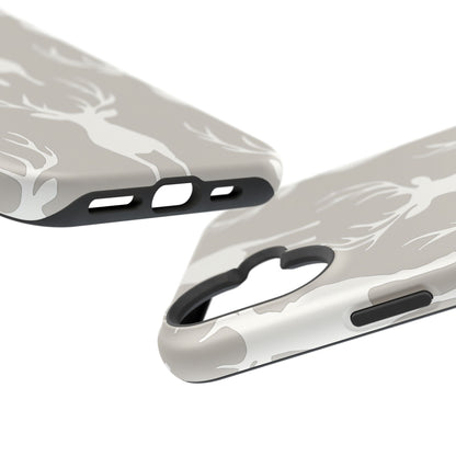 Minimalist Deer Silhouette MagSafe Pattern – iPhone Series Case