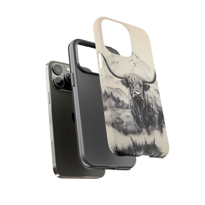 Highland Cow Western iPhone Case