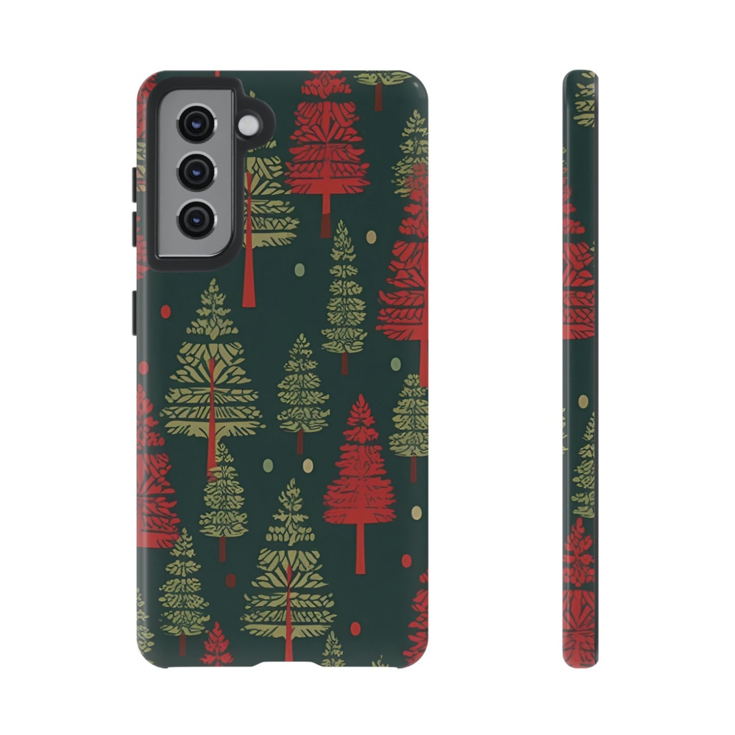 Retro Christmas Trees Pattern - Samsung Galaxy Series Case