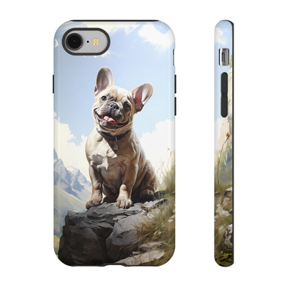 Frenchie iPhone Samsung Galaxy Phone Case! French Bull Dog Standing Proudly. Extremely Tough & Durable With Dual Layer Protection.