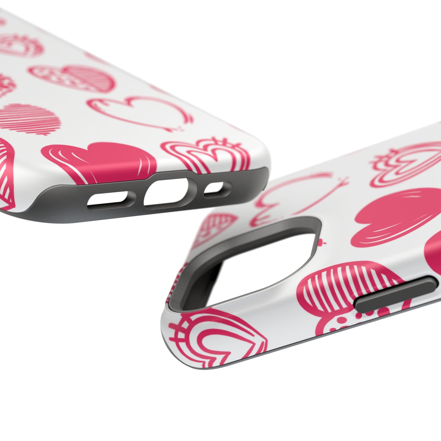 Funky Pink Hearts – MagSafe iPhone Case