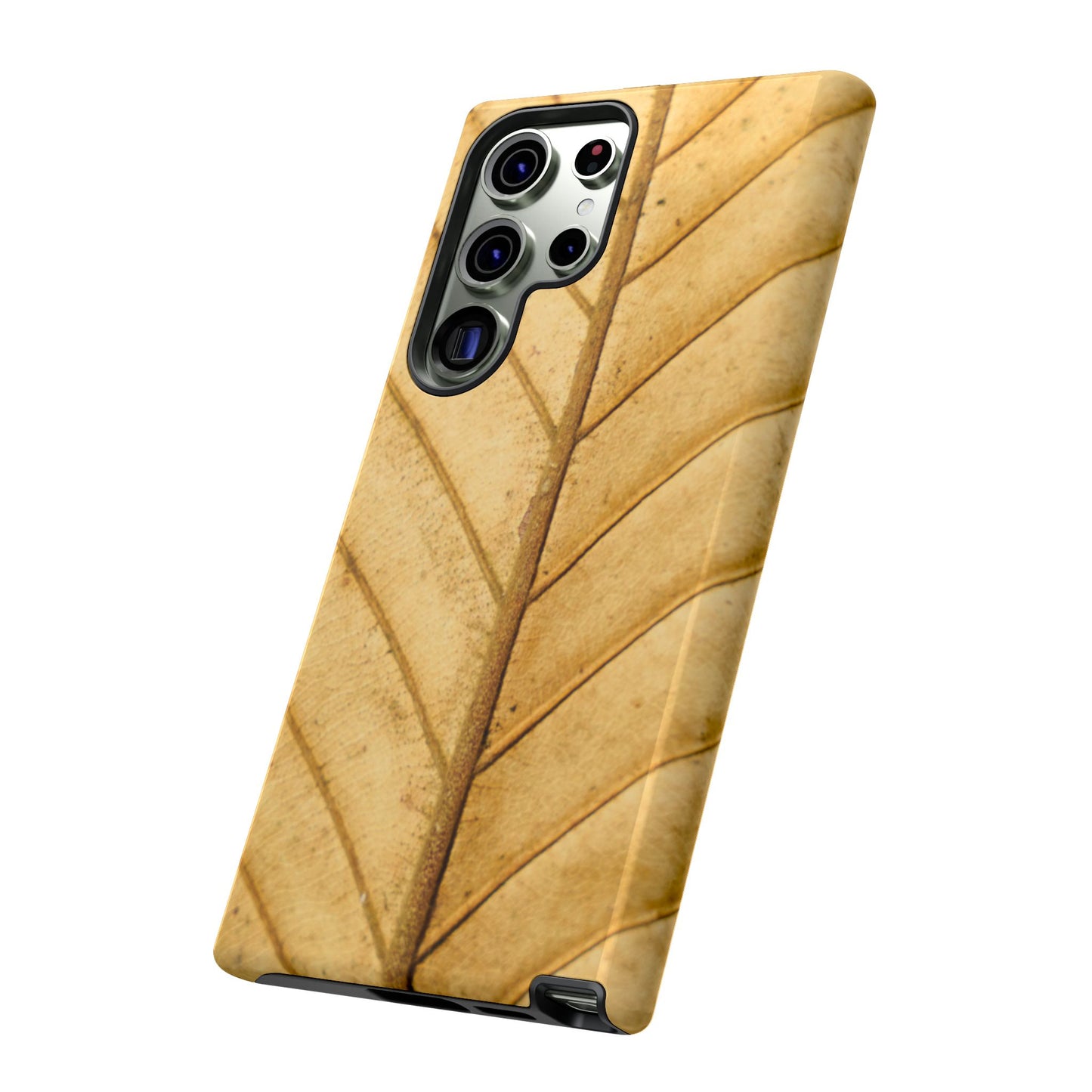 Golden Leaf Texture Samsung Galaxy Case – Minimal Nature