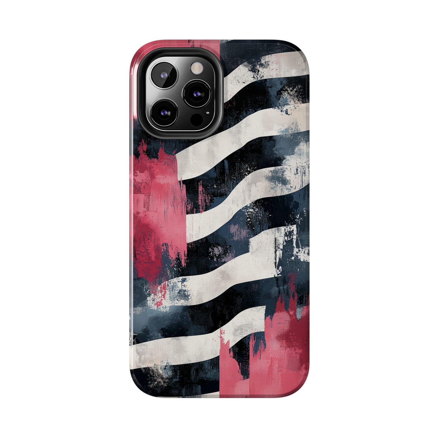 Blood Zebra iPhone Case – Bold Red & Black Pattern