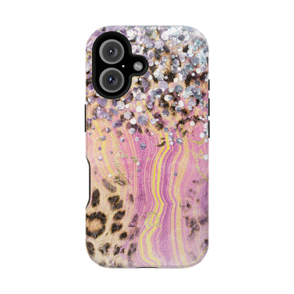 Glitter Glam Leopard – Magsafe iPhone Series Case