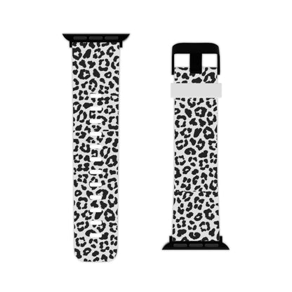 Monochrome Leopard Print Apple Watch Band