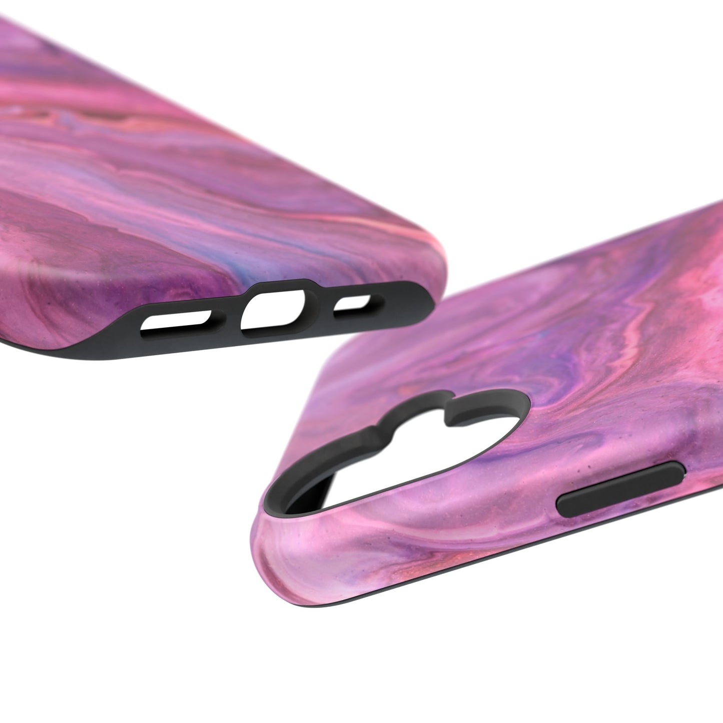 Lavender Dreamscape – MagSafe Case with Abstract Purple & Pink Marble Art