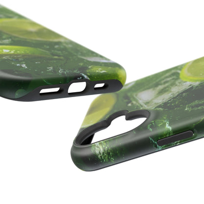 Refreshing Lime Splash MagSafe iPhone Case – Tough Protection, Vivid Dual-Layer Design