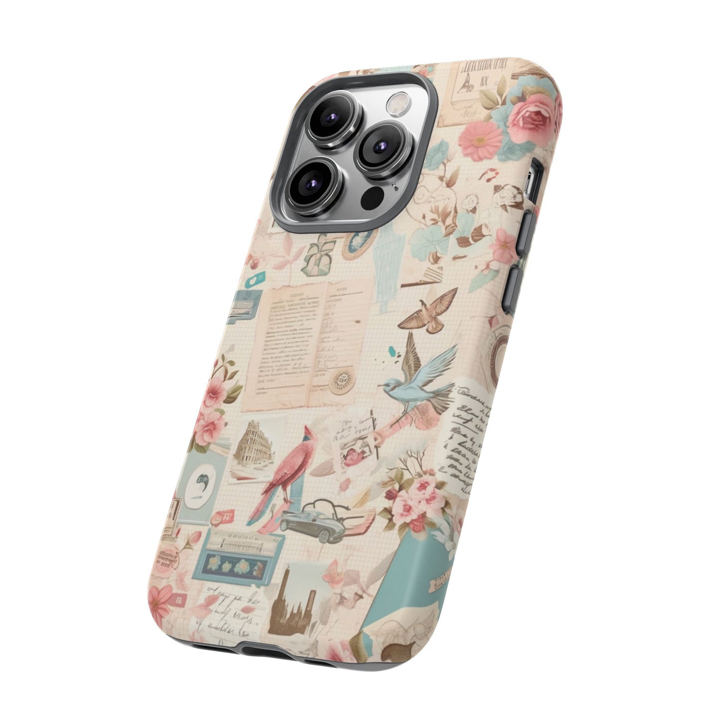 Vintage Collage iPhone Case - Retro Nostalgic Protective Cover