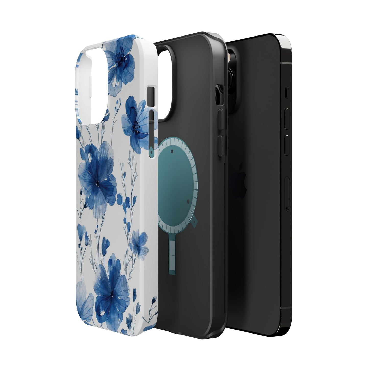 Ethereal Blue Blossoms iPhone Case