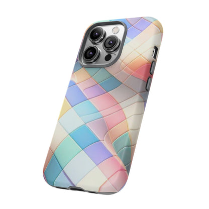 Pastel Prism Plaid iPhone Case