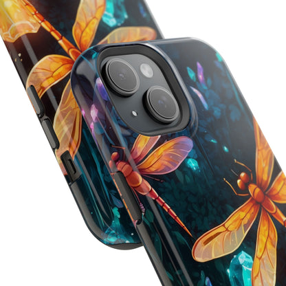 Mystical Dragonflies & Crystals – MagSafe iPhone Series Case