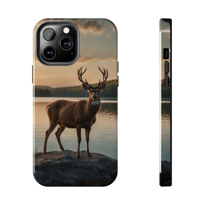 Majestic Stag at Sunset – iPhone Case