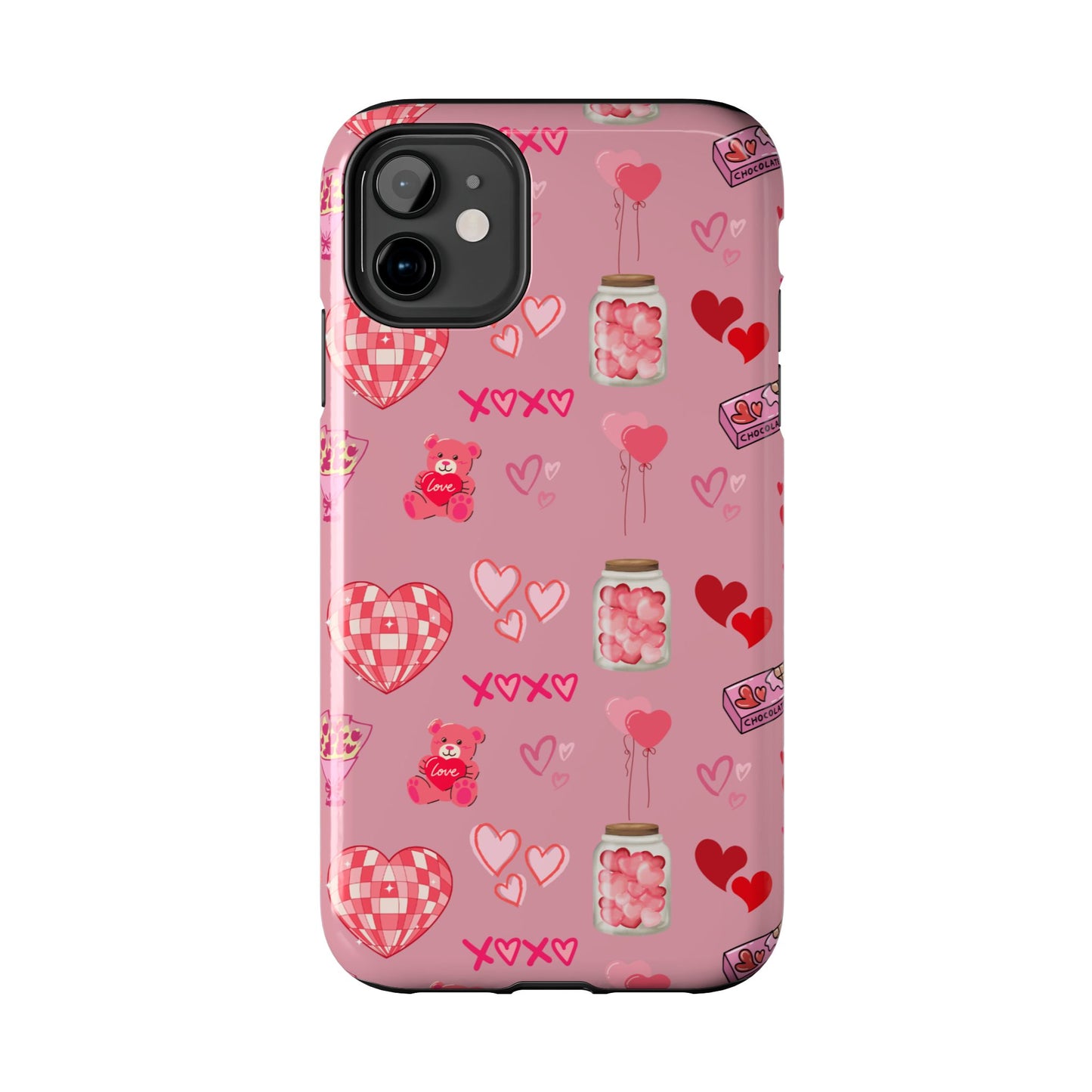 Pink Valentine Love Collage – iPhone Case