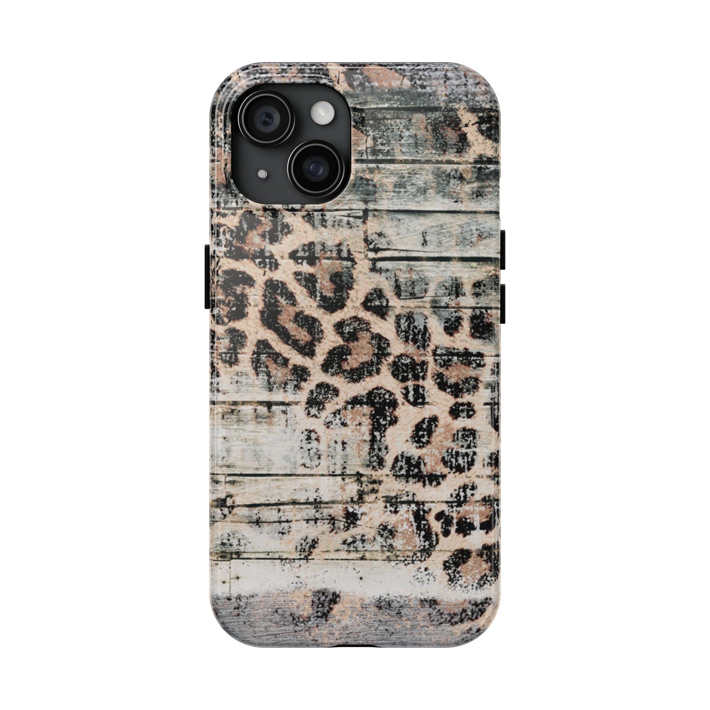 Rustic Leopard Wood Print - iPhone Series Case