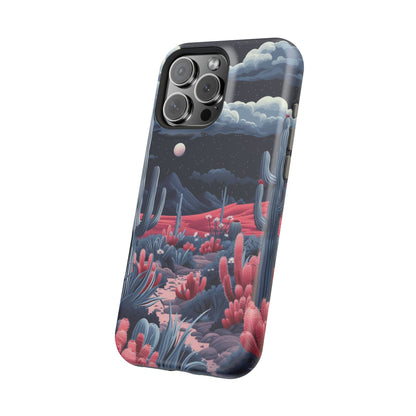 Moonlit Saguaro iPhone Case