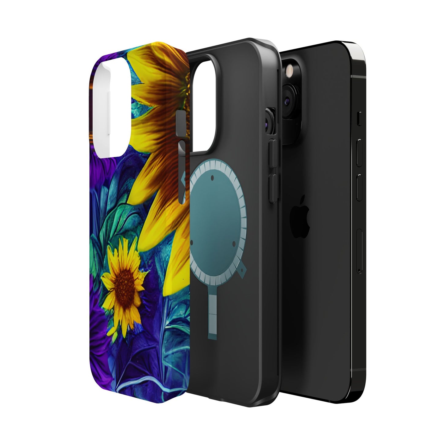 Purple & Gold Sunflower Dream - MagSafe iPhone Series Case