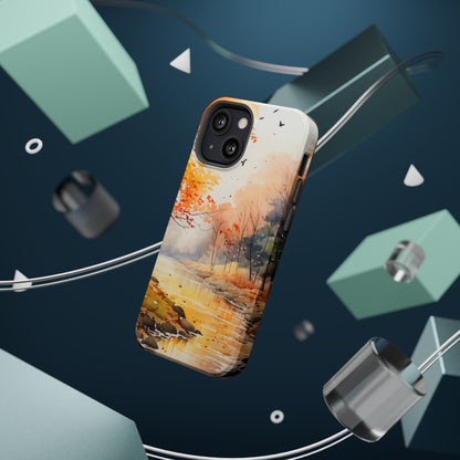 Autumn River Serenity – MagSafe iPhone Case