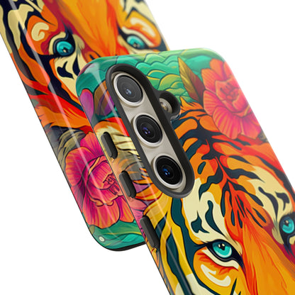 Fierce Rainbow Tiger Art - Samsung Galaxy Case