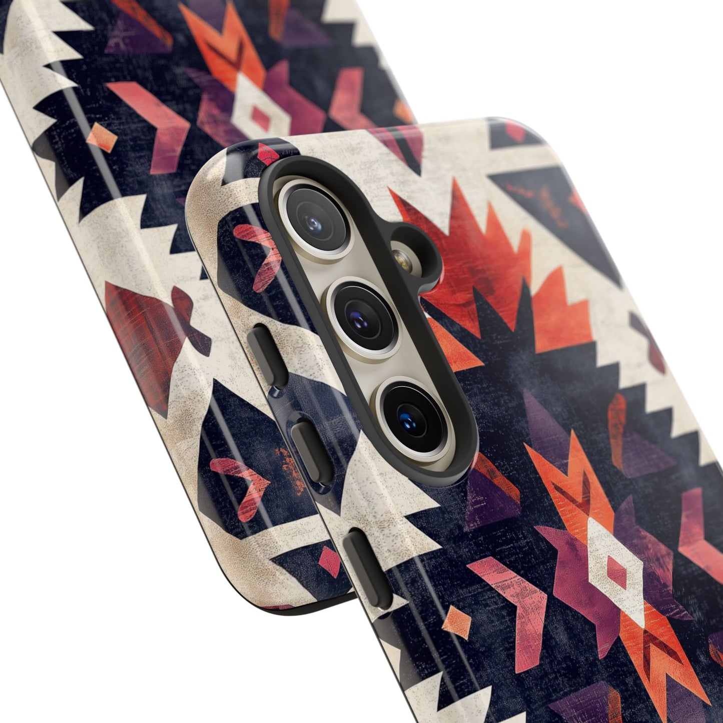 Boho Tribal Starburst Tough Samsung Galaxy Case – Vibrant Geometric Design, Dual - Layer Protection - BOGO Cases