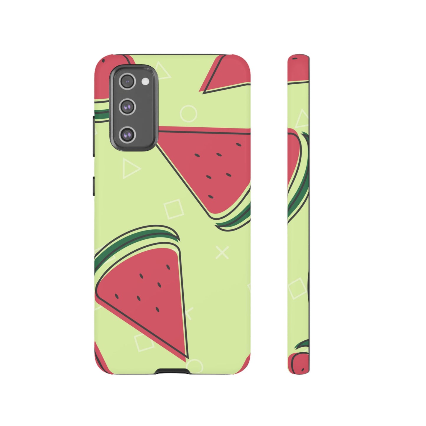 Watermelon Slice Samsung Galaxy Case – Fresh & Fun Design with Retro Geometric Pattern