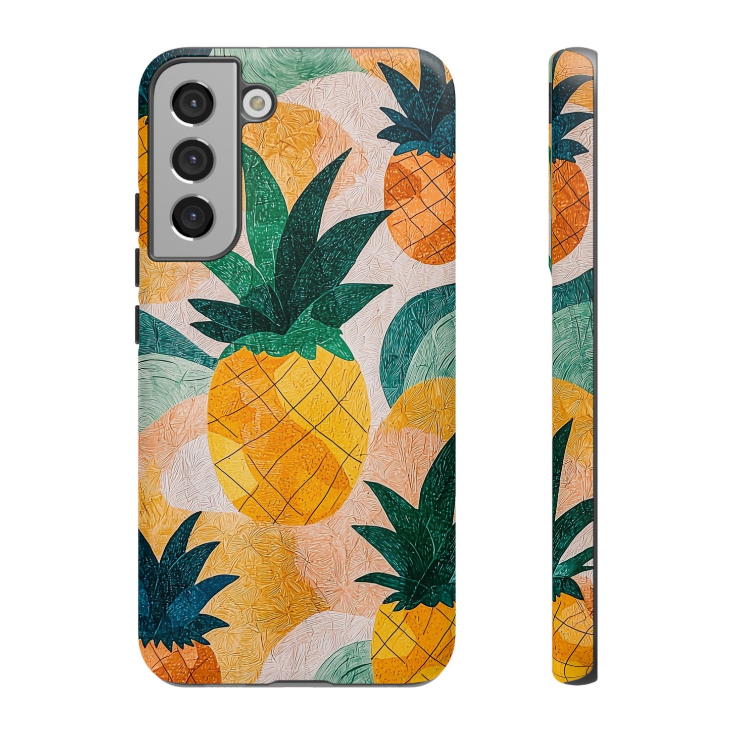 Tropical Pineapple Samsung Galaxy Case – Vibrant Fruit Design, Tough Dual - Layer Protection - BOGO Cases