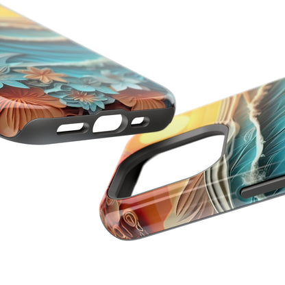 Tropical Sunset Paper Art Ocean – iPhone Series Case