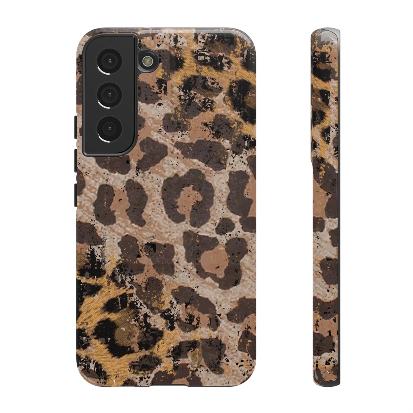 Vintage Distressed Leopard Print - Samsung Galaxy Series Case