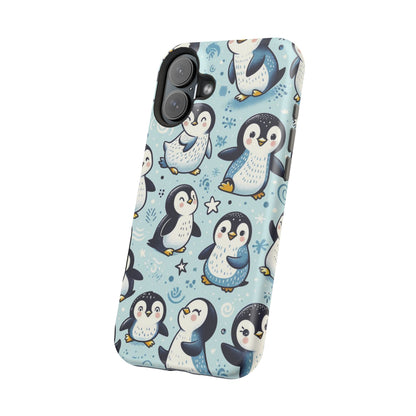 Cute Penguin Parade iPhone Case