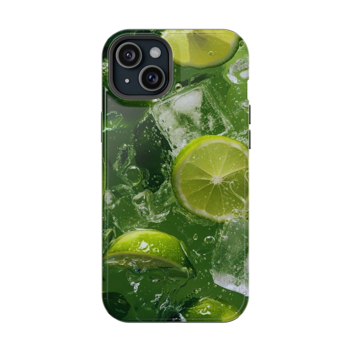 Refreshing Lime Splash MagSafe iPhone Case – Tough Protection, Vivid Dual-Layer Design