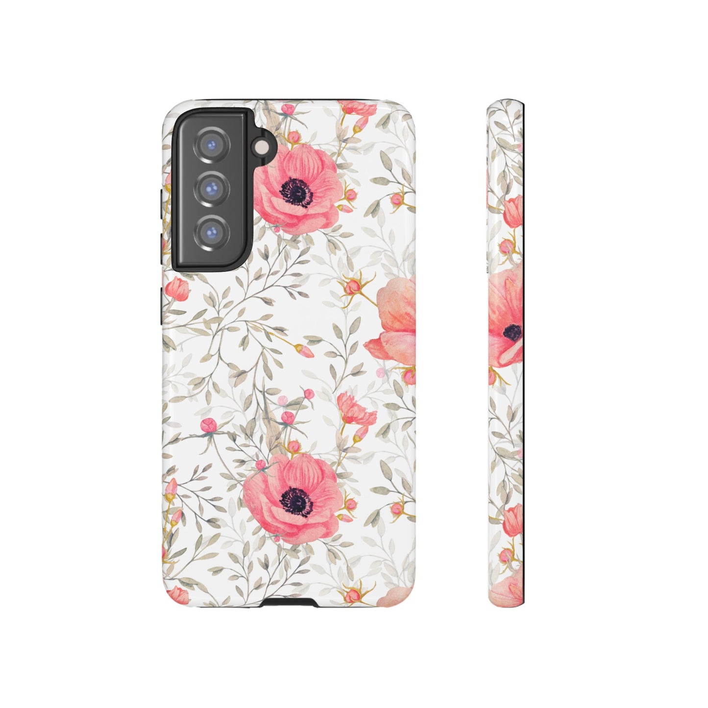 Pink Floral Watercolor Samsung Galaxy Case – Elegant Blossom Design