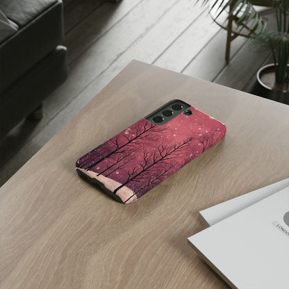 Pink Winter Twilight Forest - Samsung Galaxy Series Case