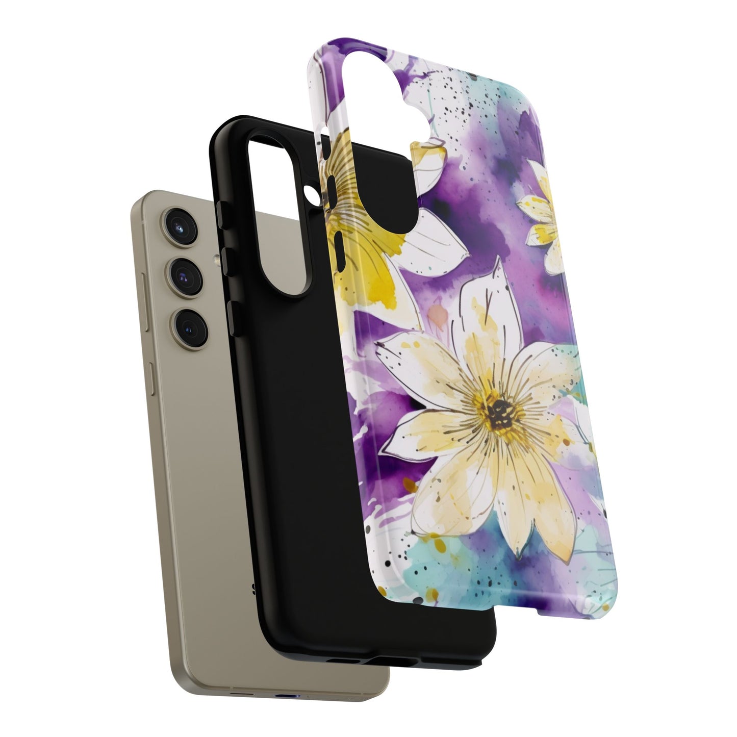 Abstract Floral Watercolor Splash - Samsung Galaxy Series Case