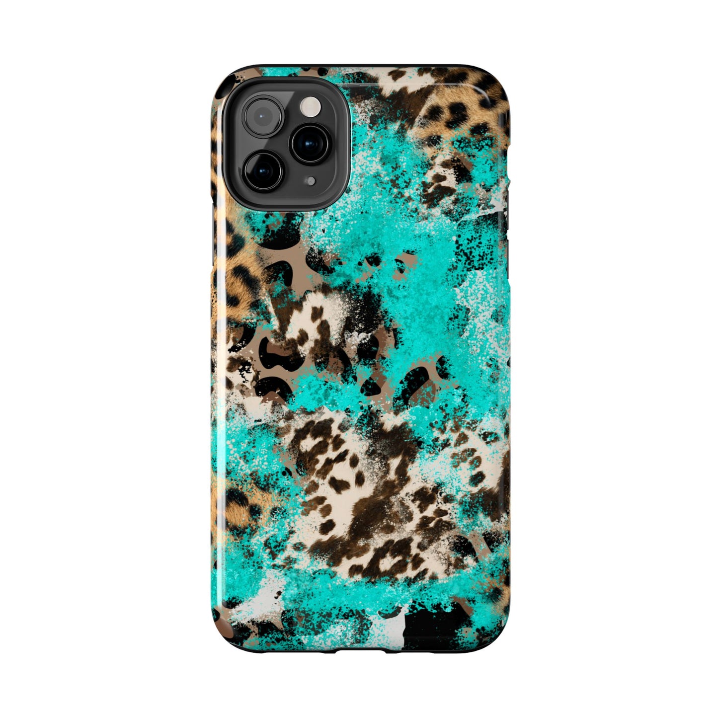 Aqua Splash Leopard - iPhone Series Case