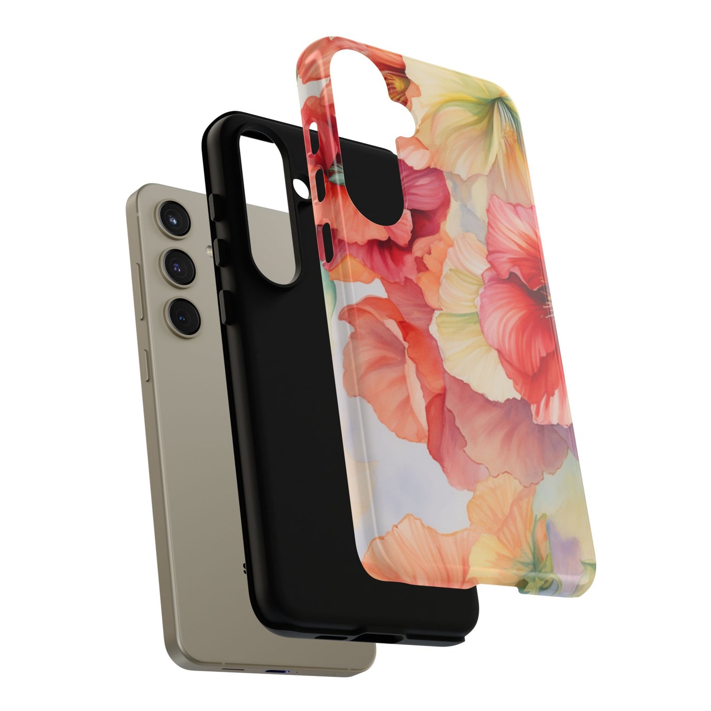 Gumamela Blush Pink Watercolor Floral – Samsung Galaxy Case