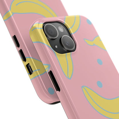 Pink Banana Pop iPhone Case – Cute Pastel Design with Fun Retro Vibe