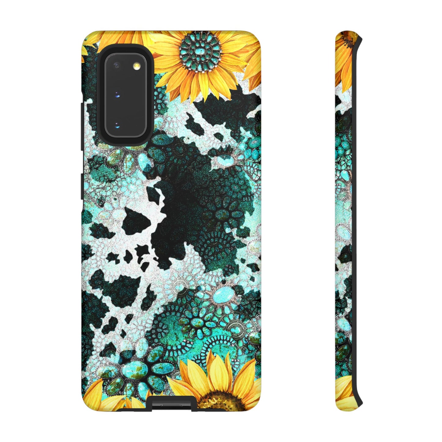 Boho Turquoise Sunflower Lace - Samsung Galaxy Series Case