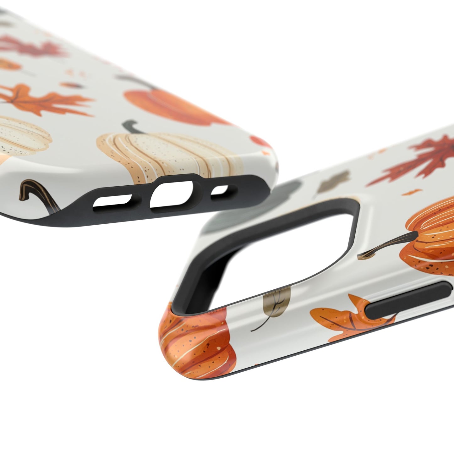 Autumn Pumpkin MagSafe iPhone Case – Fall Leaves and Harvest Design