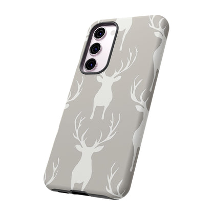 Minimalist Deer Silhouette Pattern – Samsung Galaxy Series Case