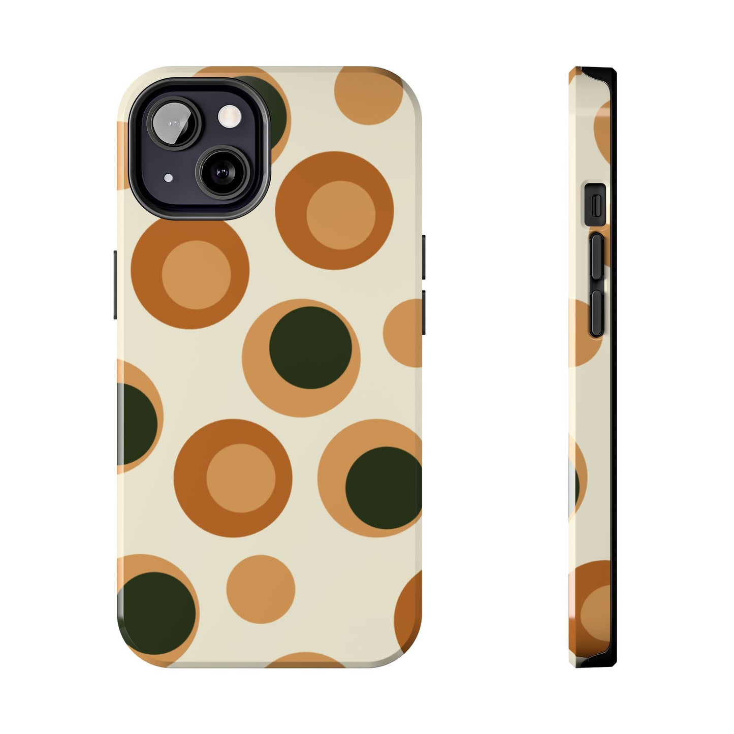 Retro Earthy Circles - iPhone Case