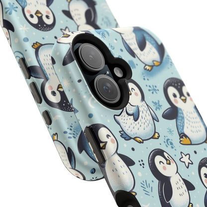 Cute Penguin Parade iPhone Case